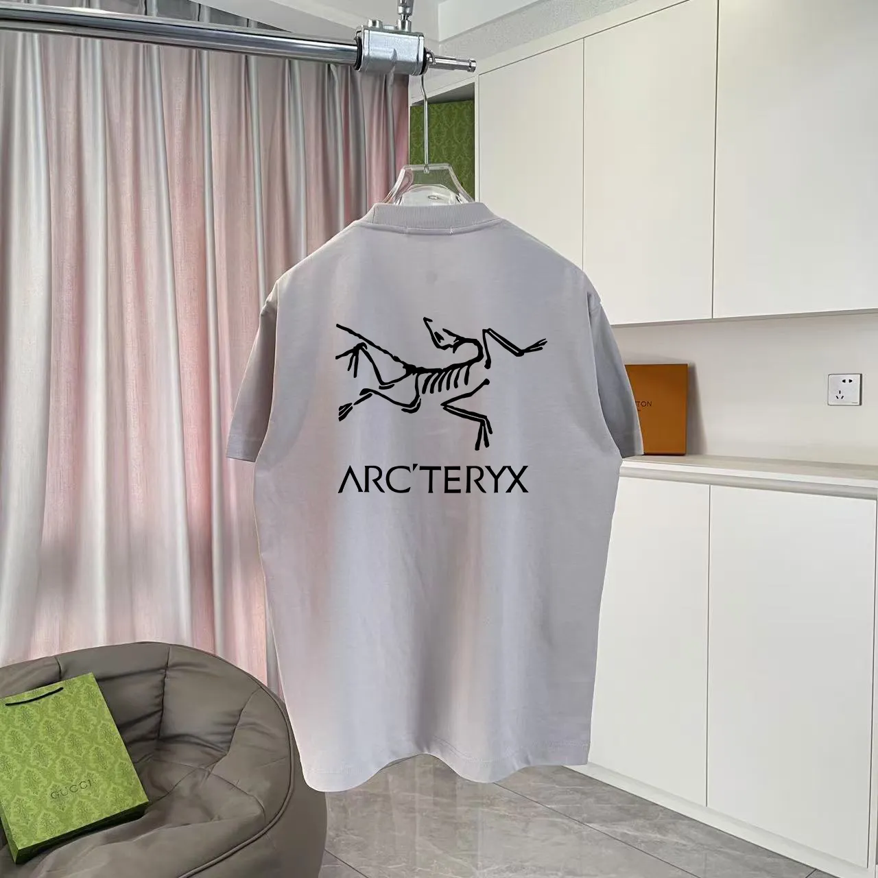 ARC'TERYX* 2025 New Arrival logo t g Same Style Size：S M L XL XXL ：Black White Blue Gray